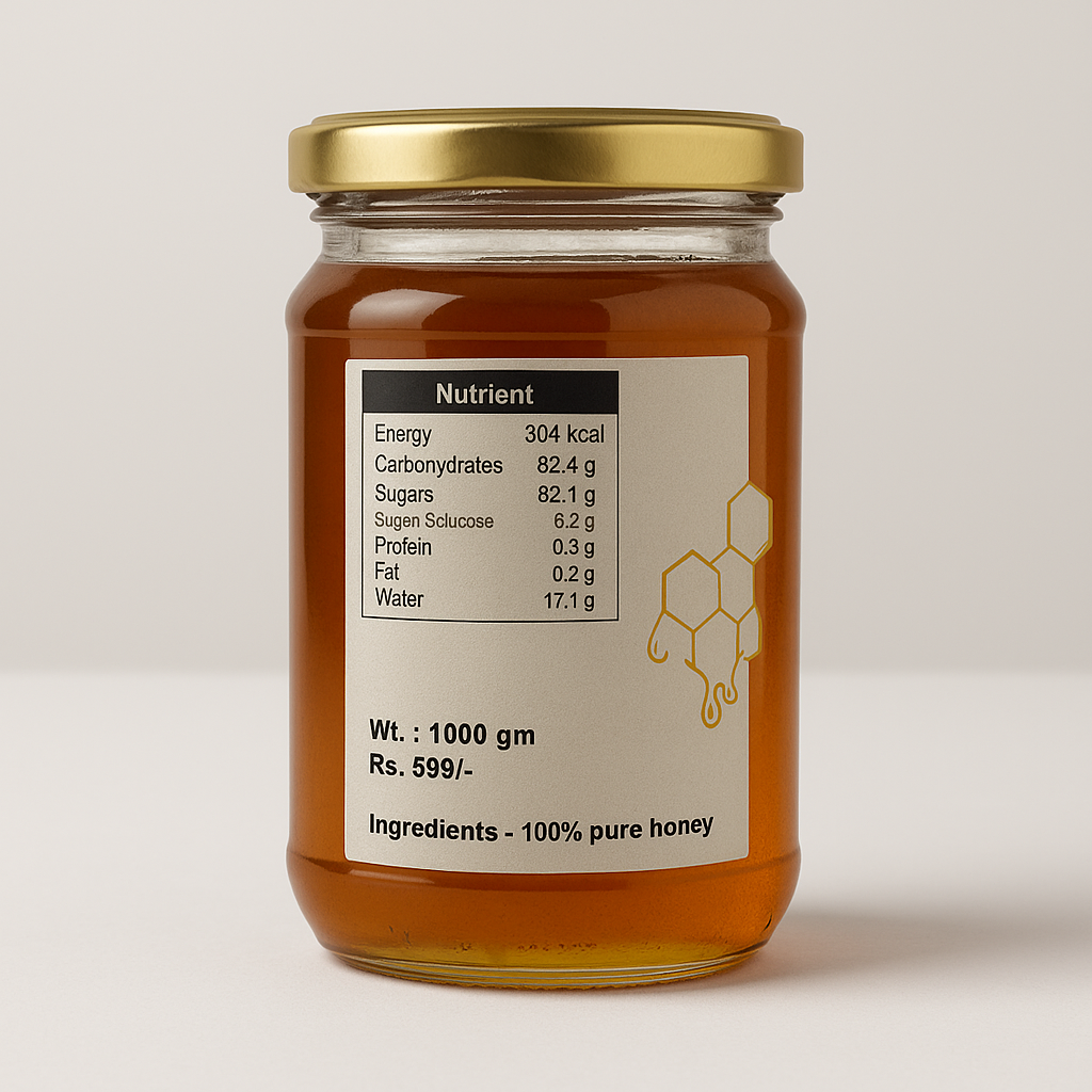 Gopal Farms Sanjeevni Honey – 100% Raw, Pure & Unprocessed | Forest Medicinal Honey | Immunity Booster